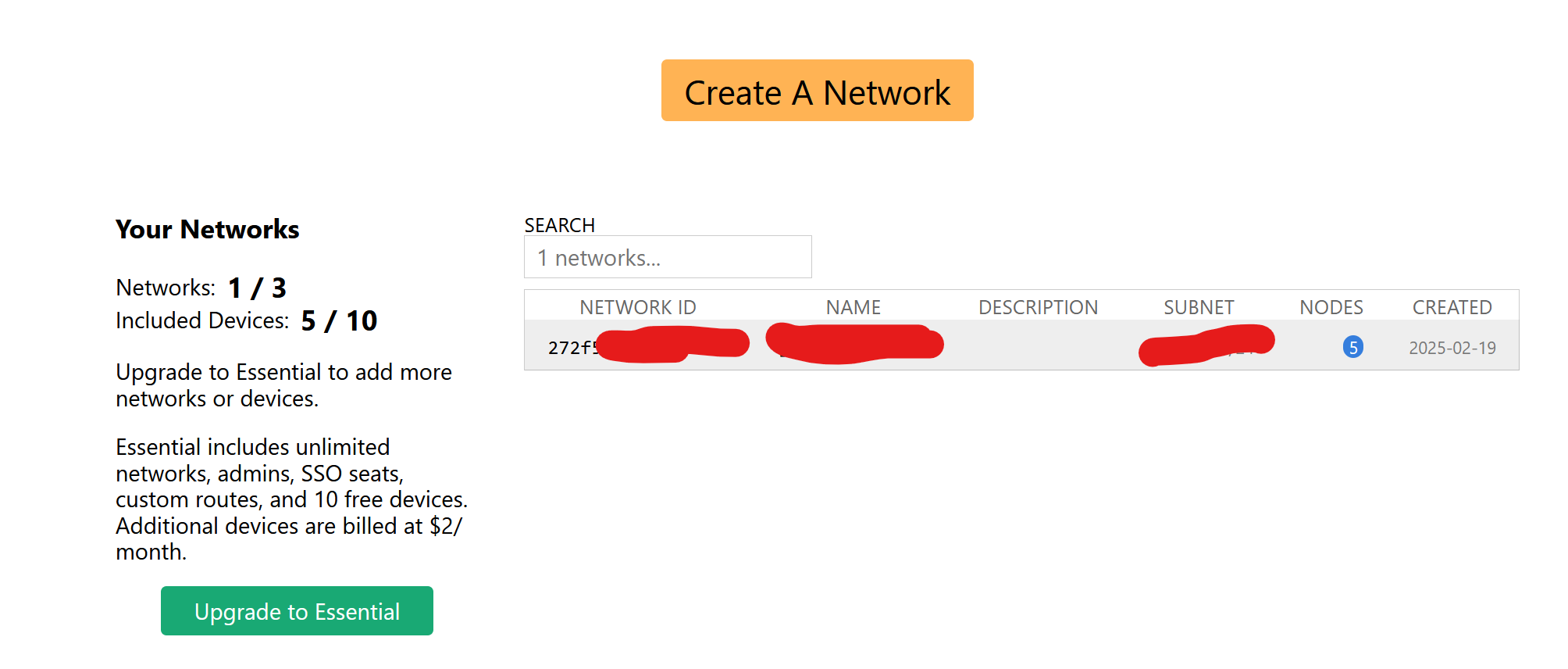创建一个 Network